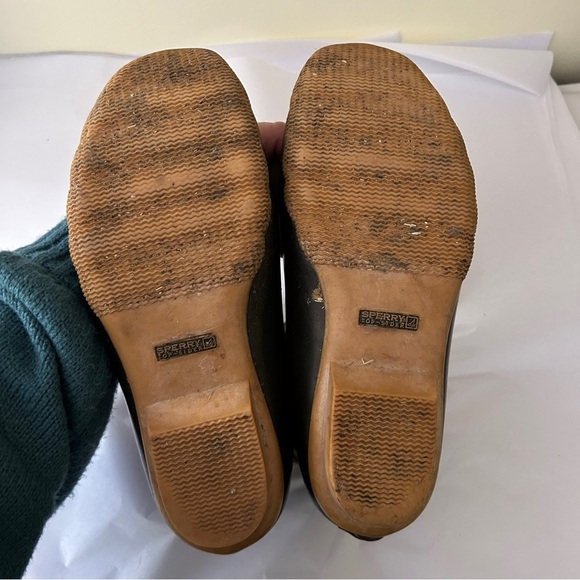 Sperry Saltwater Duck Boot Brown Leather Size 10 - Picture 9 of 12